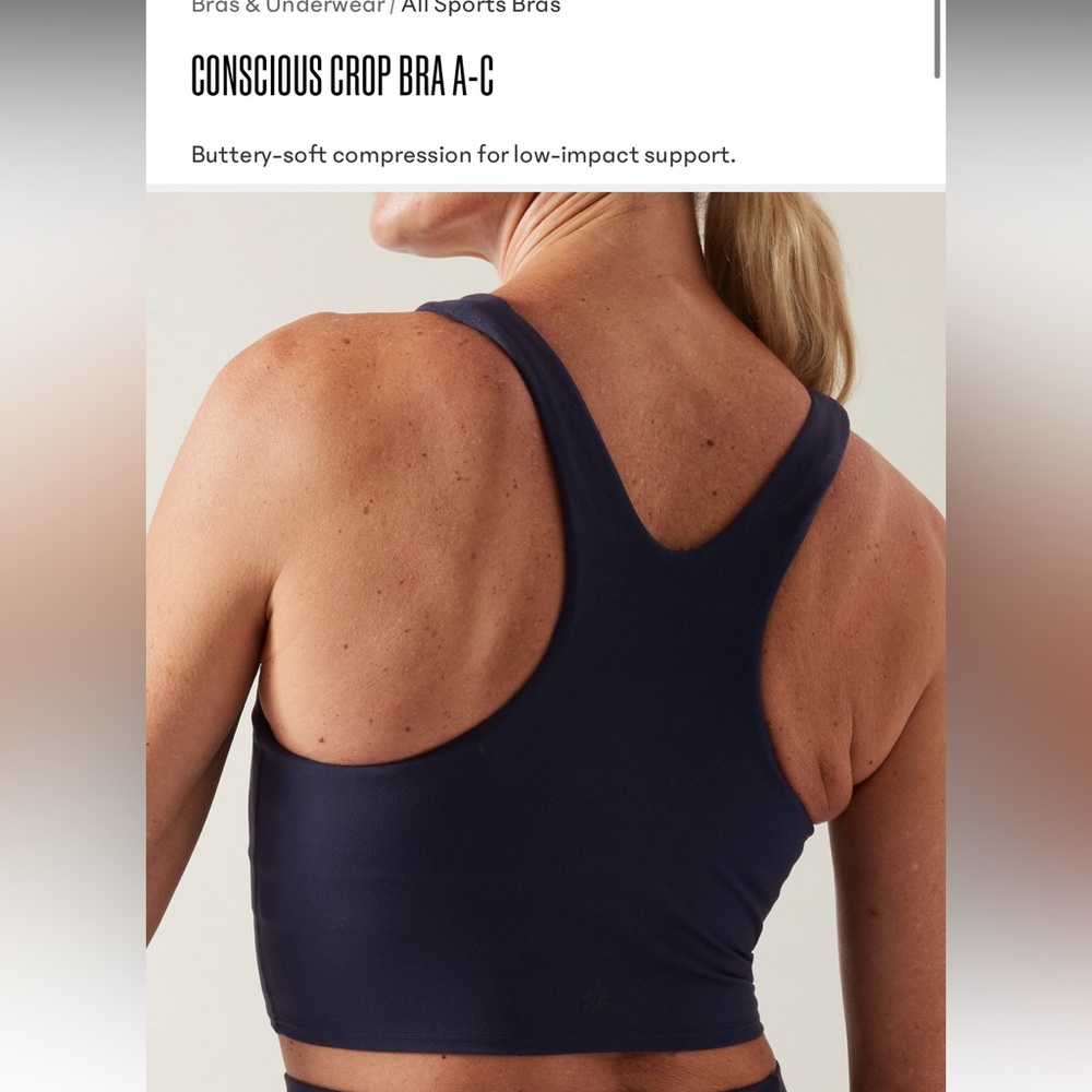 Athleta Conscious Crop Bra Top